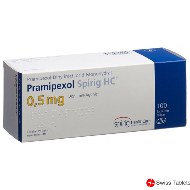 Pramipexole Spirig HC tablets 0.5 mg 100 pcs