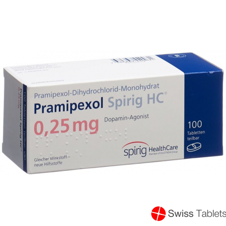 Pramipexol Spirig HC Tabletten 0.25mg (neu) 100 Stück buy online