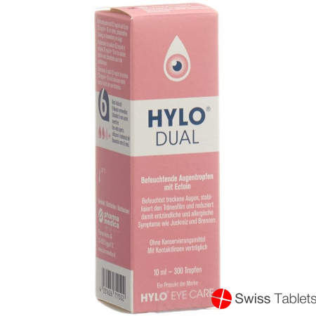 Hylo-Dual Eye drops bottle 10ml buy online