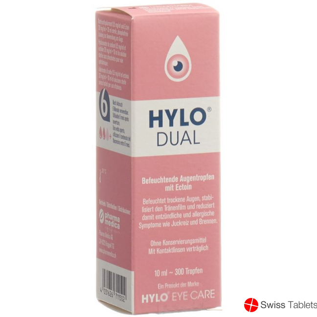 Hylo-Dual Eye drops bottle 10ml buy online