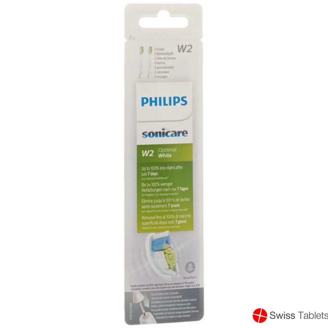 Philips Sonicare Optimalwhite Bh Hx6062/10 2 pieces buy online