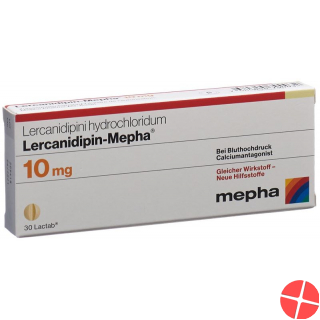 Lercanidipin Mepha Lactab 10mg (neu) 30 Stück