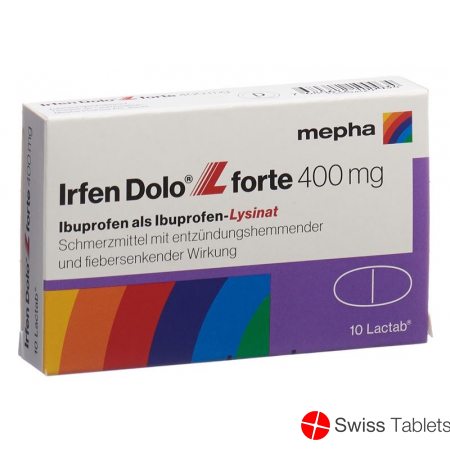 Irfen Dolo L Forte Lactab 400mg 10 Stück buy online Irfen Dolo L Forte Lactab 400mg 10 Stück buy online