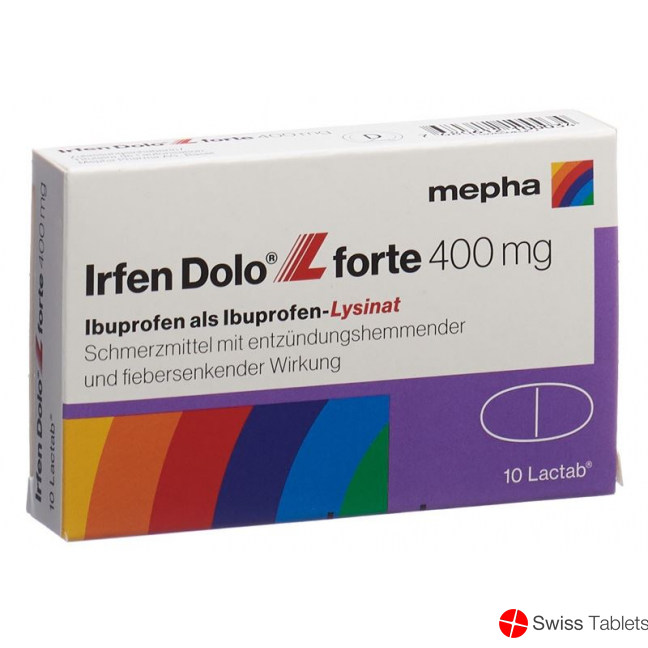 Irfen Dolo L Forte Lactab 400mg 10 Stück buy online Irfen Dolo L Forte Lactab 400mg 10 Stück buy online