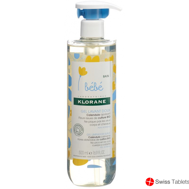 Klorane Bebe Tender foam gel 500ml buy online