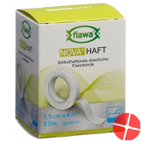 Flawa Nova Haft Cohesive Gauze bandage 1.5cmx4m 3 Stück