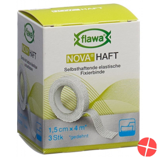 Flawa Nova Haft Cohesive Gauze bandage 1.5cmx4m 3 Stück