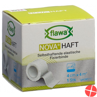 Flawa Nova Haft Cohesive Gauze Bandage 4cmx4m