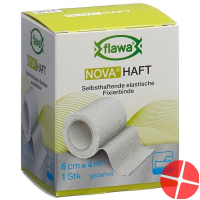 Flawa Nova Haft Cohesive Gauze Bandage 6cmx4m Flawa Nova Haft Cohesive Gauze Bandage 6cmx4m