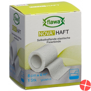 Flawa Nova Haft Cohesive Gauze Bandage 6cmx4m