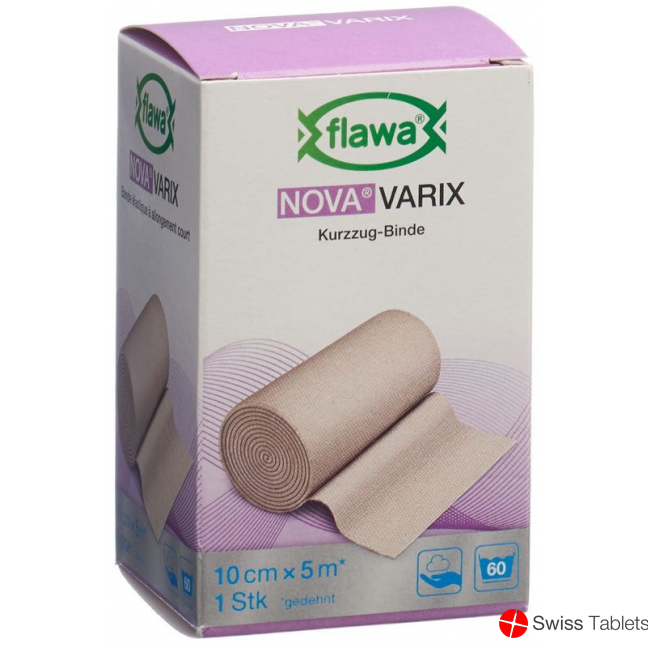 Flawa Nova Varix short stretch bandage 10cmx5m buy online