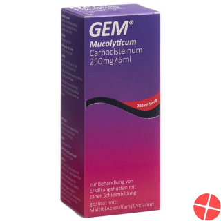 Gem Mucolyticum Sirup Flasche 200ml