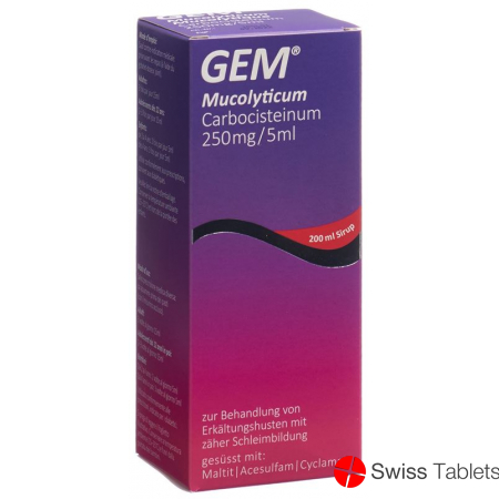 Gem Mucolyticum Sirup Flasche 200ml buy online
