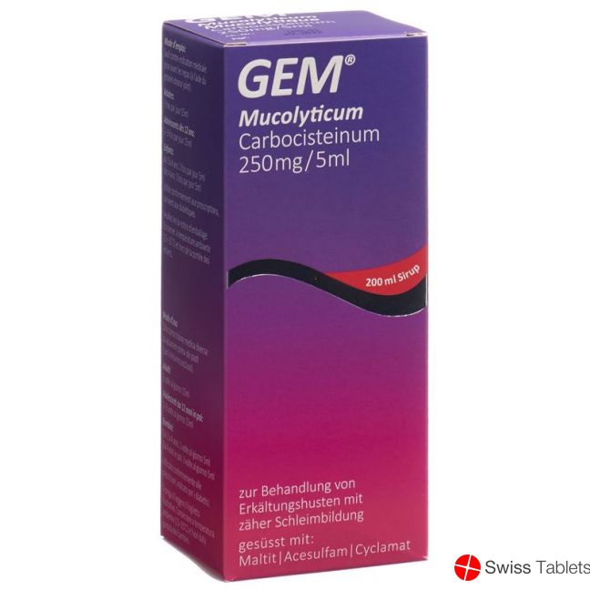 Gem Mucolyticum Sirup Flasche 200ml buy online