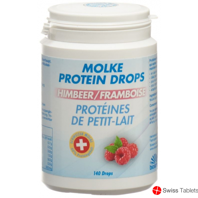 Biosana Molke Protein Drops Himbeer 140 Stück buy online