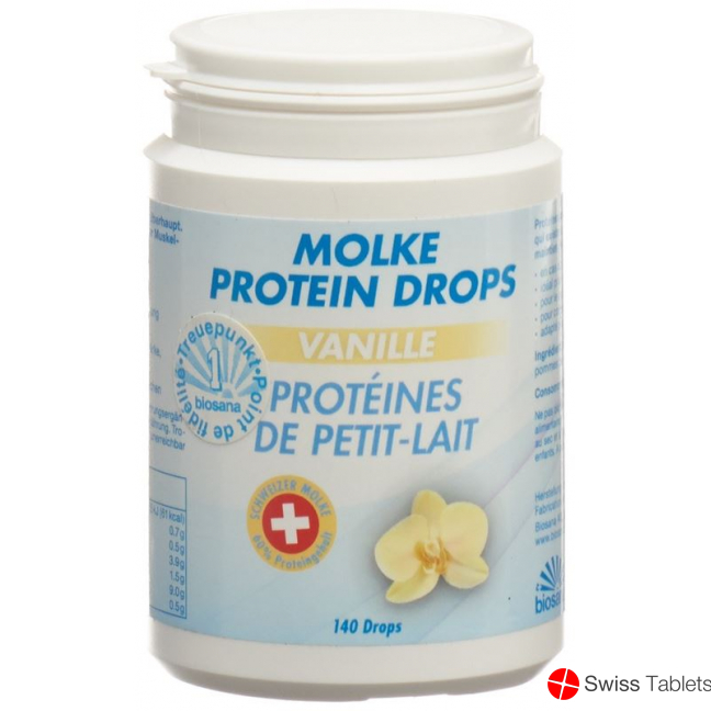 Biosana Molke Protein Drops Vanille 140 Stück buy online