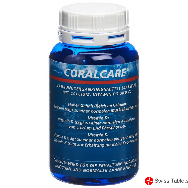 Coralcare Calcium Kapseln 750mg Vitd3 + K2 120 Stück buy online