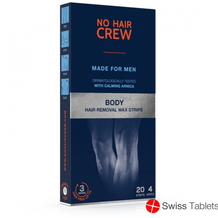 No Hair Crew Kaltwachsstreifen Männer 20 Stück buy online