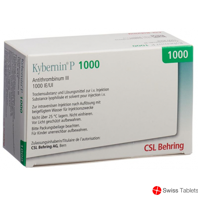 Kybernin P Trockensubstanz 1000 Ie C Solv Flasche buy online