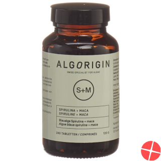 Algorigin Spiruline + Maca Tabletten 240 Stück