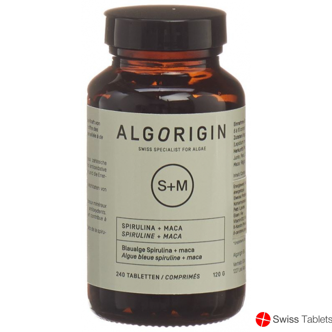 Algorigin Spiruline + Maca Tabletten 240 Stück buy online