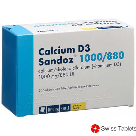 Calcium D3 Sandoz Pulver 1000/880 Beutel 30 Stück buy online