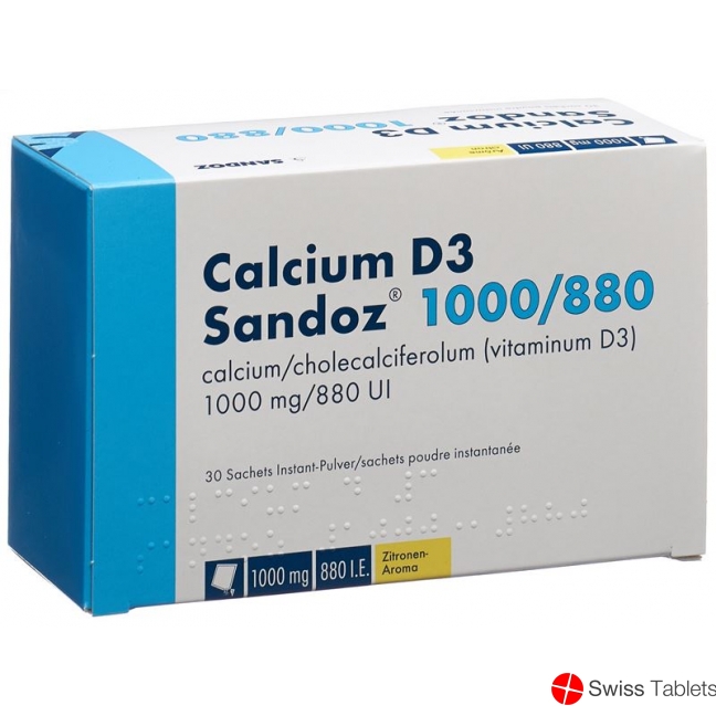 Calcium D3 Sandoz Pulver 1000/880 Beutel 30 Stück buy online