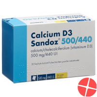 Calcium D3 Sandoz Pulver 500/440 Beutel 30 Stück