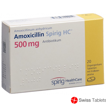 Amoxicillin Spirig HC Disp Tabletten 500mg 20 Stück buy online
