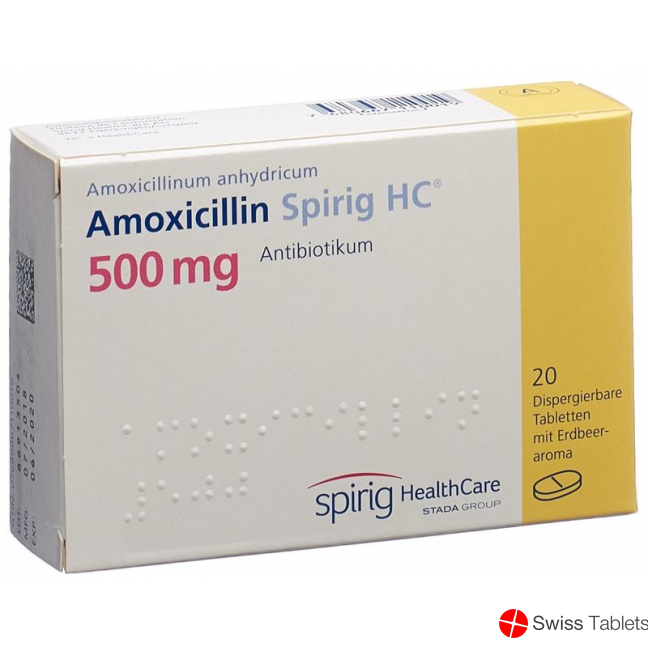 Amoxicillin Spirig HC Disp Tabletten 500mg 20 Stück buy online