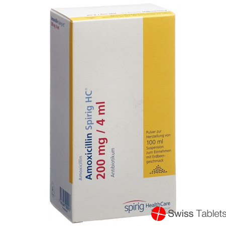 Amoxicillin Spirig HC 200mg/4ml Pulver Suspension 100ml buy online