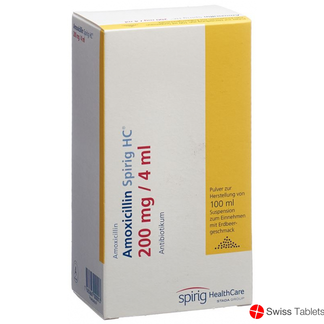 Amoxicillin Spirig HC 200mg/4ml Pulver Suspension 100ml buy online