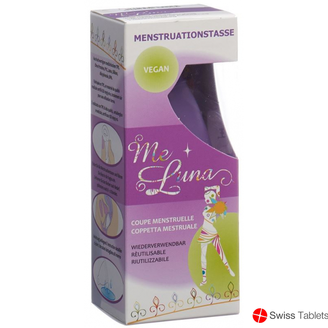 Me Luna Menstrual Cup Classic L Ring Purple buy online