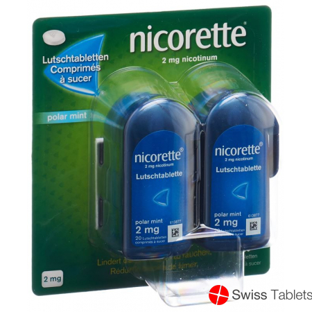 Nicorette Polar Mint Lutschtabletten 2mg 80 Stück buy online