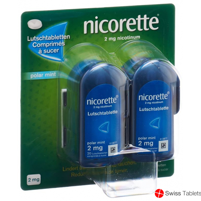Nicorette Polar Mint Lutschtabletten 2mg 80 Stück buy online