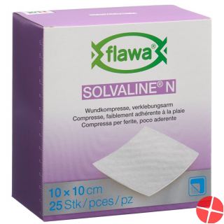 Flawa Solvaline N Kompressen Steril 10x10cm 25 Stück
