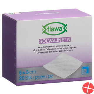 Flawa Solvaline N Kompressen Steril 5x5cm 20 Stück