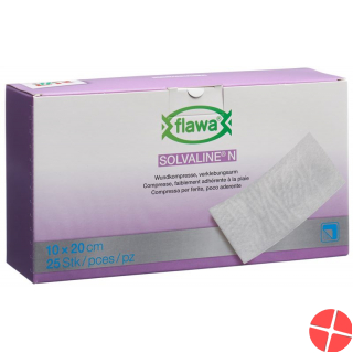 Flawa Solvaline N Kompressen Steril 10x20cm 25 Stück