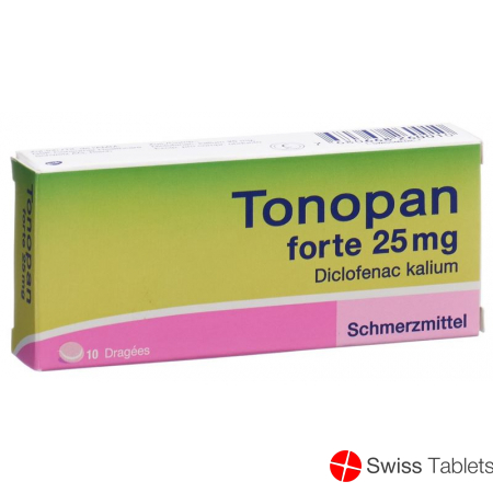 Tonopan Forte Dragees 25mg 10 Stück buy online