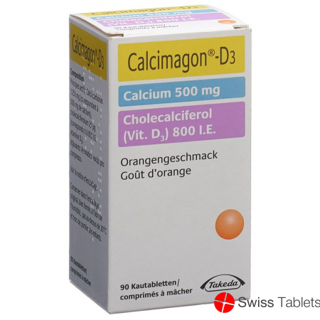 Calcimagon D3 500/800 Orange (o Aspar) Dose 90 Stück buy online