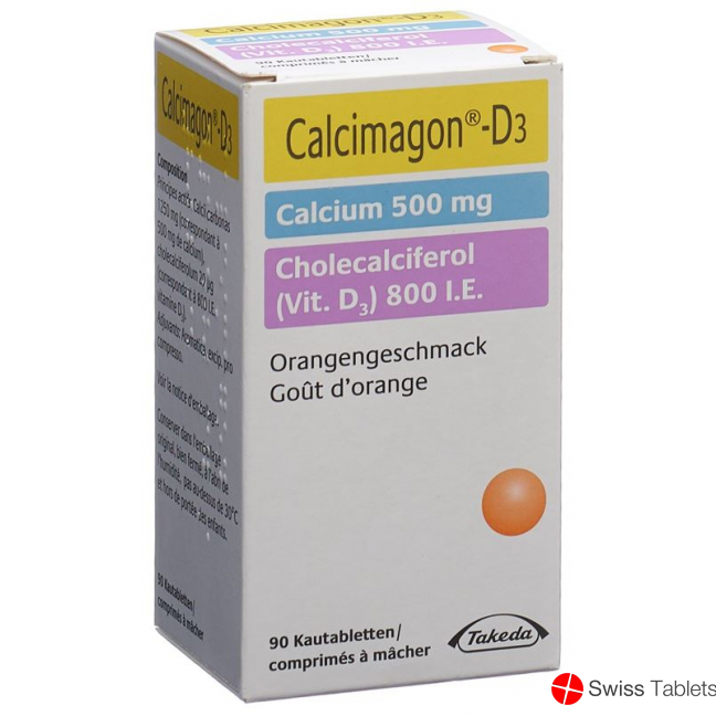 Calcimagon D3 500/800 Orange (o Aspar) Dose 90 Stück buy online