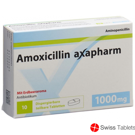 Amoxicillin Axapharm Disp Tabletten 1000mg 10 Stück buy online