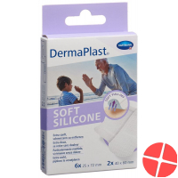Dermaplast Soft Silicone Strips 8 pieces