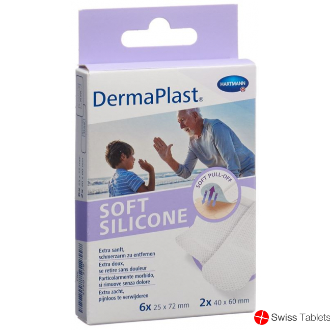 Dermaplast Soft Silicone Strips 8 pieces buy online