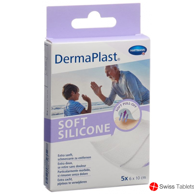 Dermaplast Soft Silicone 6x10cm 5 pieces buy online
