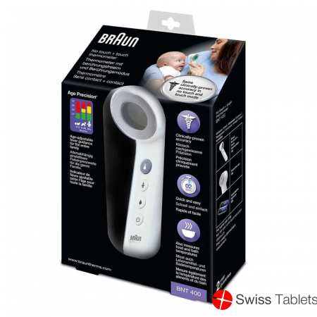 Braun Thermometer No Touch+forehead Age Pre Bnt400 buy online