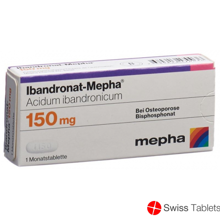 Ibandronat Mepha 150mg Monatstabletten buy online