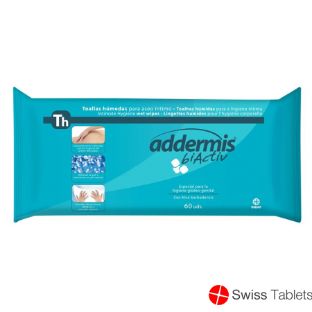 Addermis Biactiv Feuchttücher 60 Stück buy online