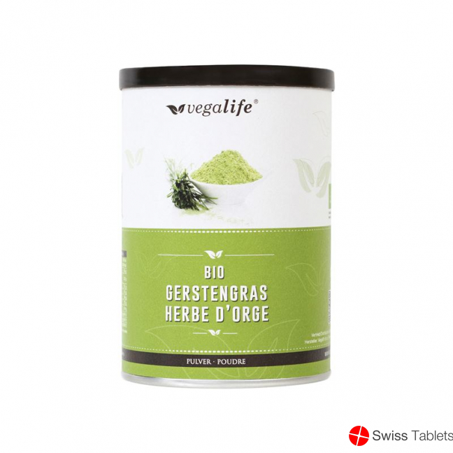 Vegalife Gerstengras Pulver Dose 125g buy online