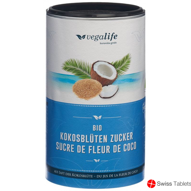 Vegalife Kokosblüten Zucker Dose 450g buy online